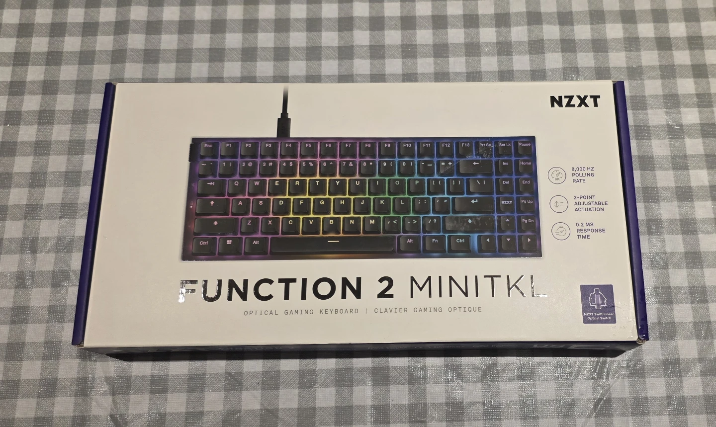 NZXT FUNCTION 2 MINITKL Optical Gaming Keyboard