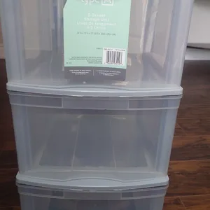 type A 3-Drawer Plastic Storage Unit (Great Condition / Clean)**
