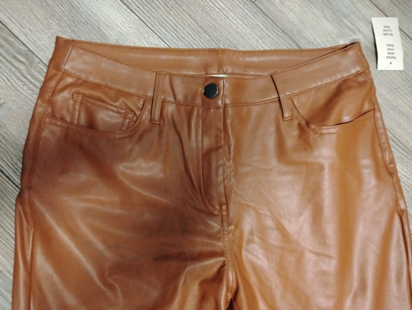 Cleo Petites Faux Leather Pants Size 10 Petite - photo 2