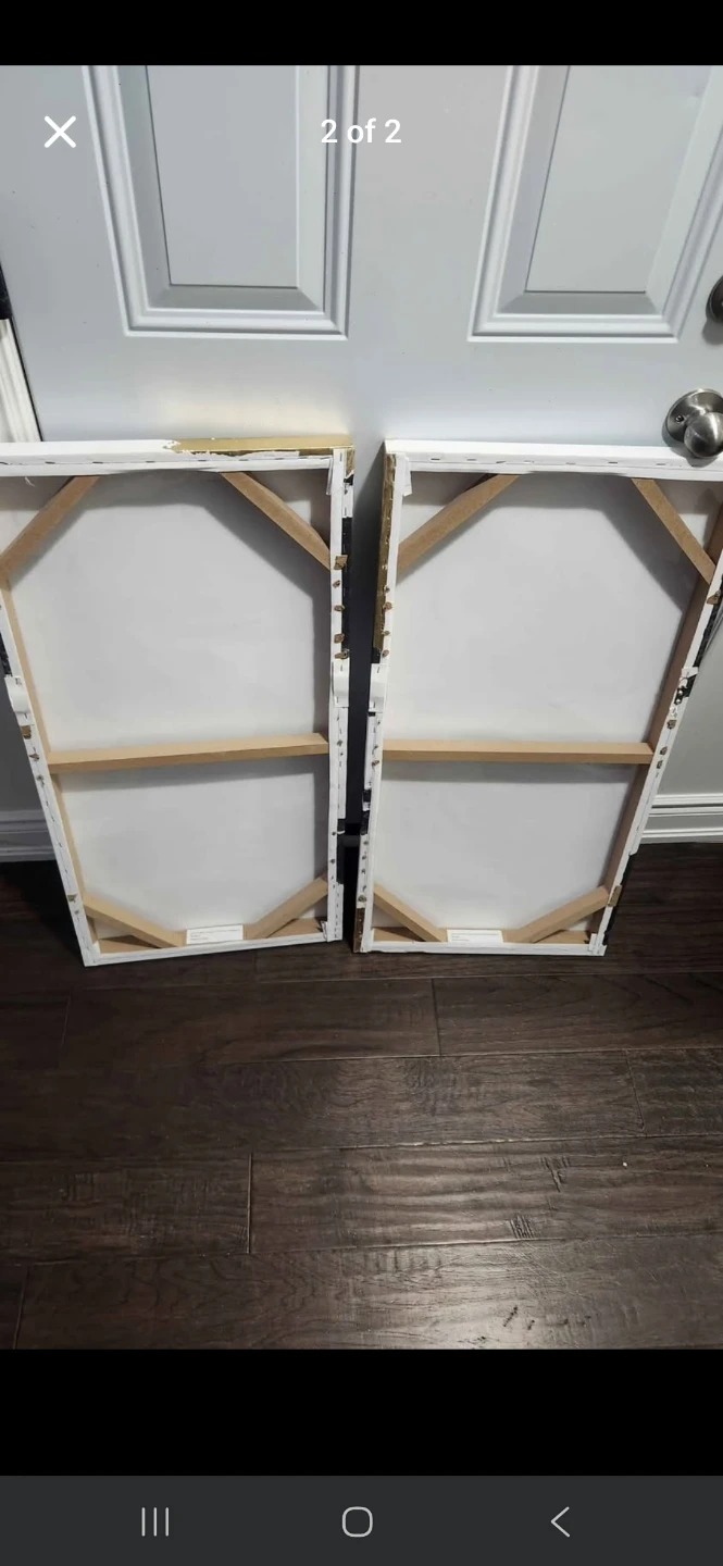 Set of 2 Abstract Canvas Wall Art - photo 2