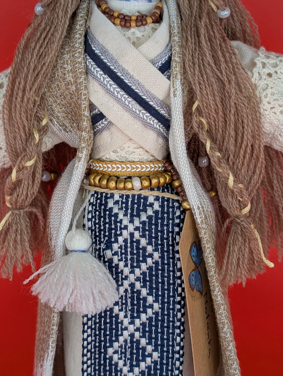 Handmade Beige Motanka Berehynia - Ukrainian heritage - photo 4