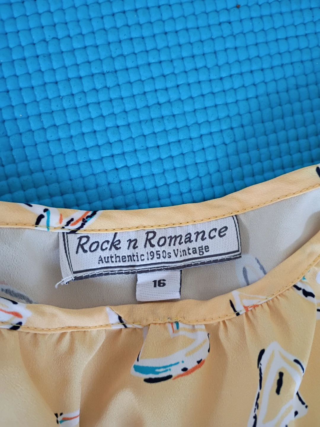 Rock n Romance Yellow Heart Print Sun Dress - photo 5