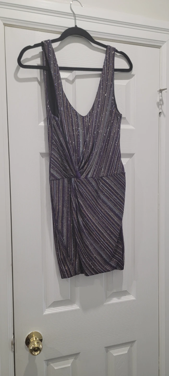 Guess by Marciano Striped Sparkly Dress