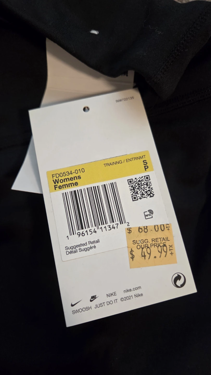 New Nike Womens Training Capris - Black - Size S - photo 2