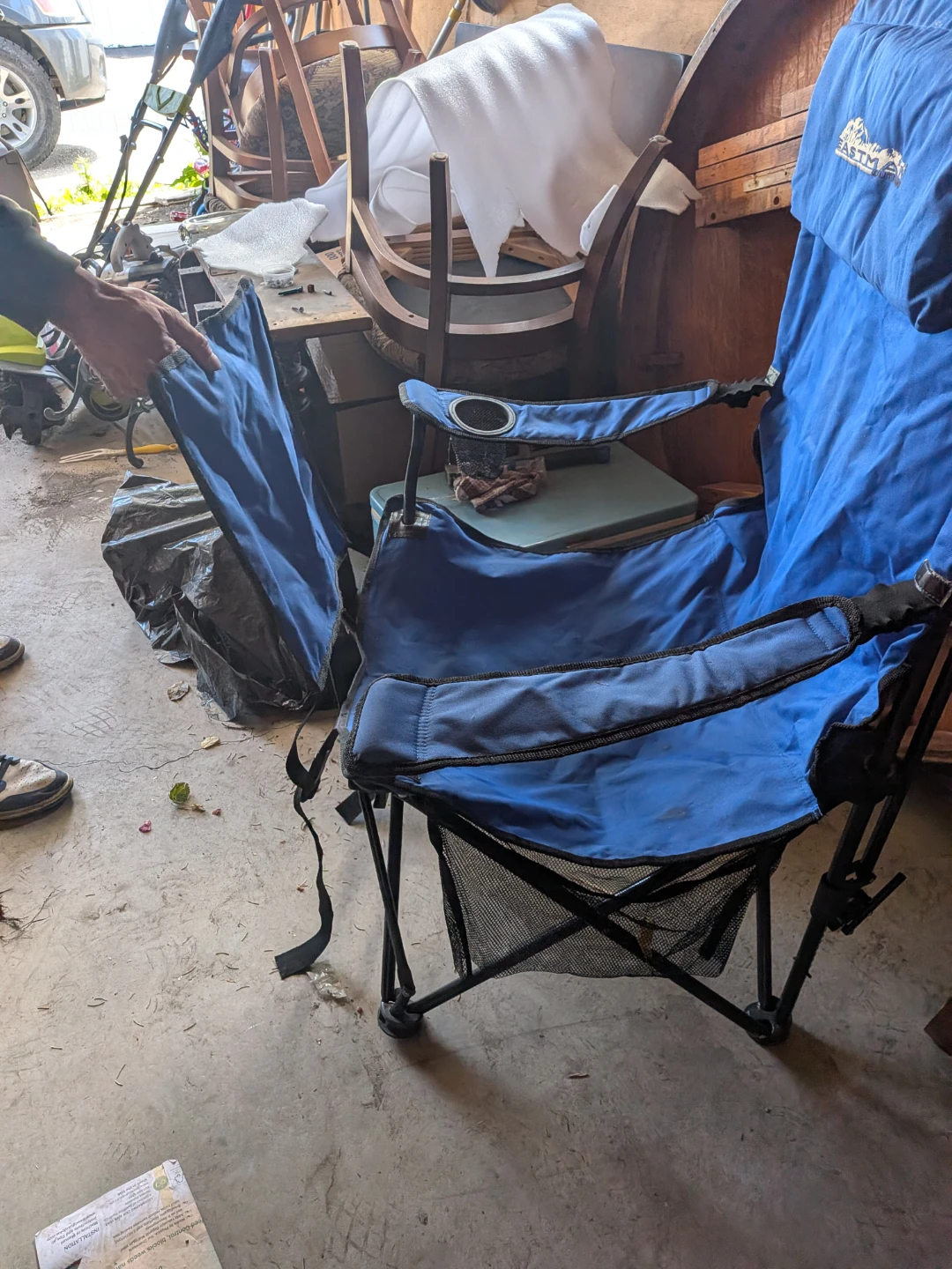 Blue reclining Camp Chair - photo 3