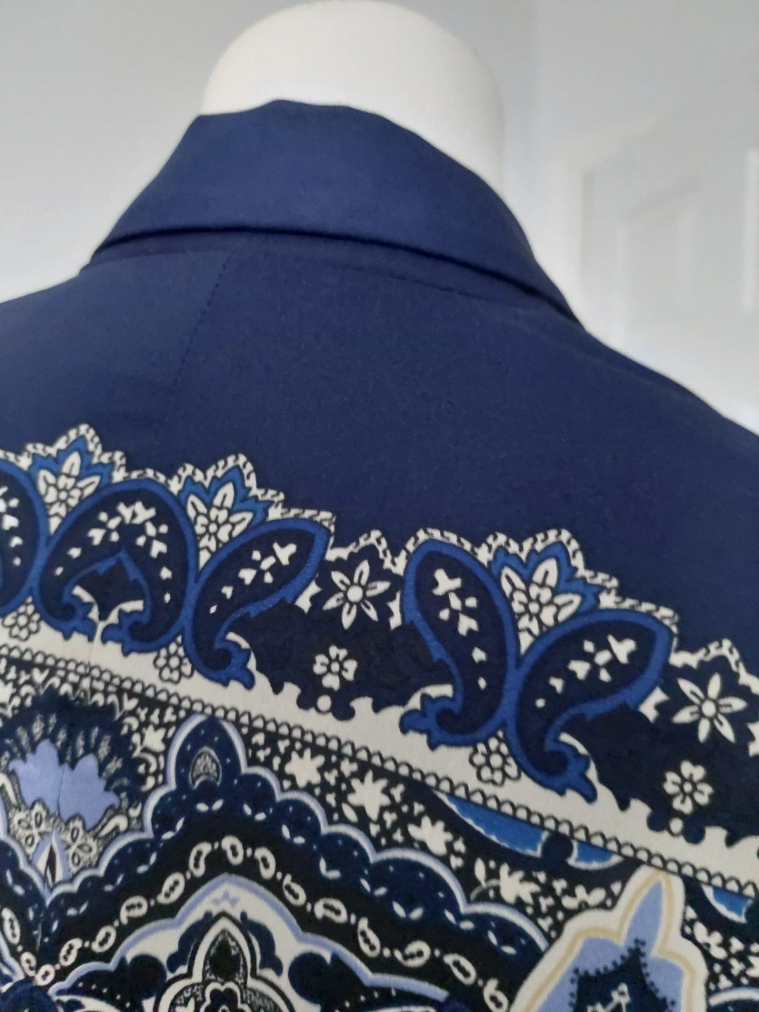 Zara Blue Paisley Print Blazer ⚽ - photo 5