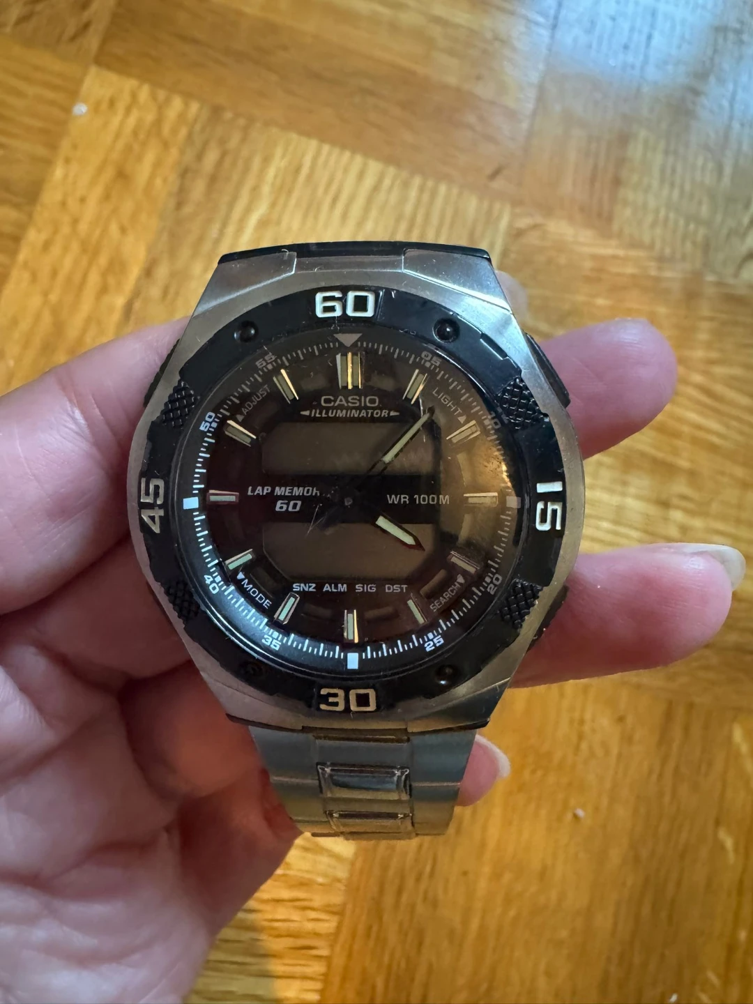 Casio Dual Time Multi Alarm 3 Watch AQ-164W