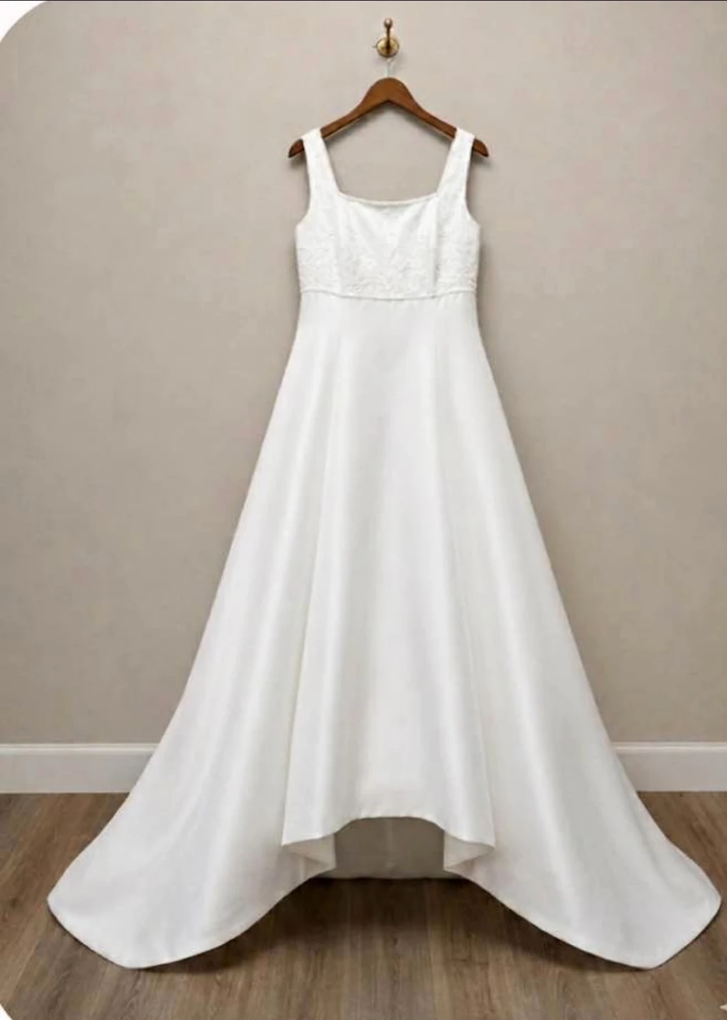 White Wedding Dress with Beading