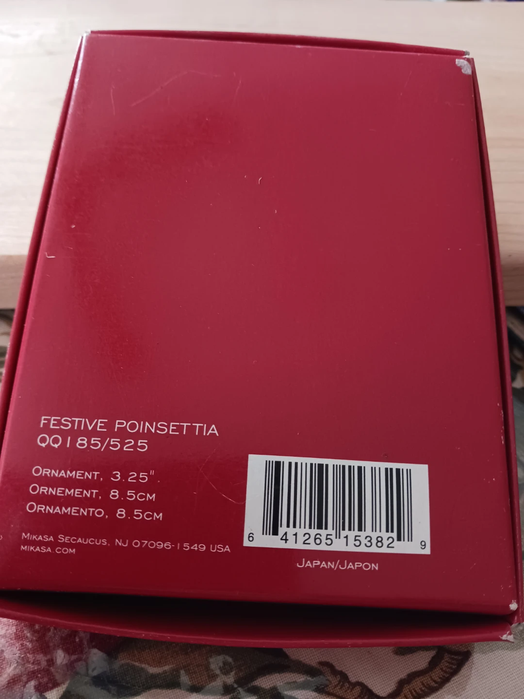 Mikasa Festive Poinsettia Glass Ornament - photo 3