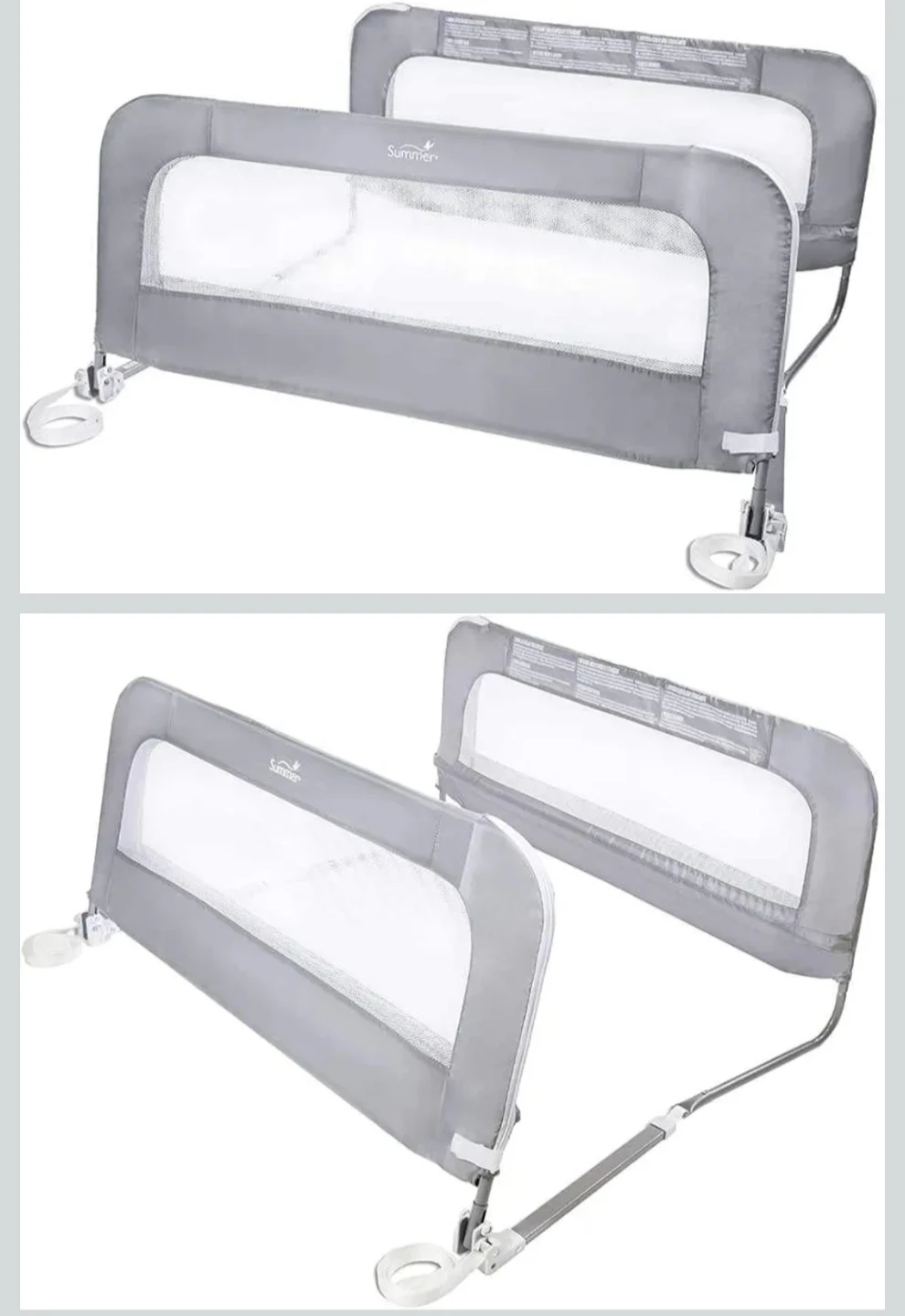 Summer Infant Double Safety Bed Rails (Brand New No Box)
