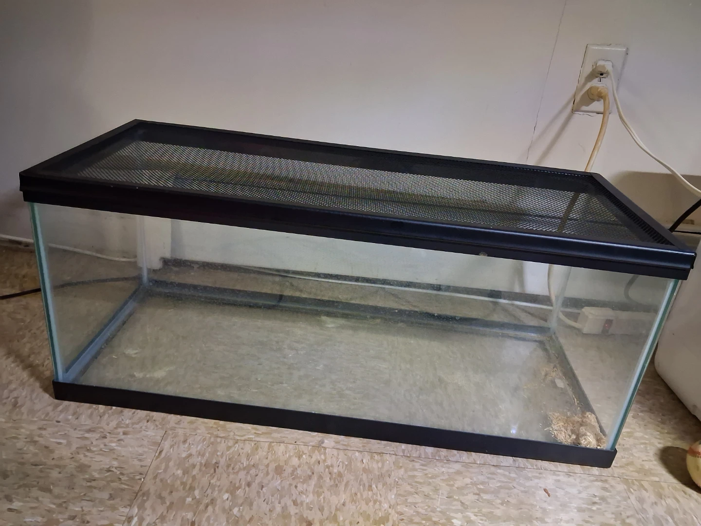 Reptile Terrarium Tank with Dual Clamp Lamp Lights