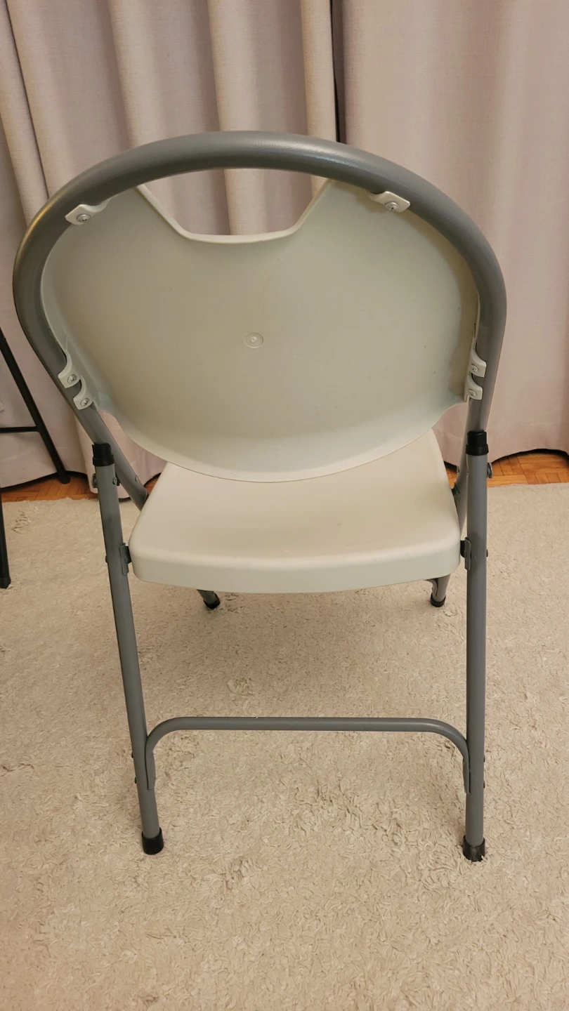 White Folding Chair ⚽ - photo 2