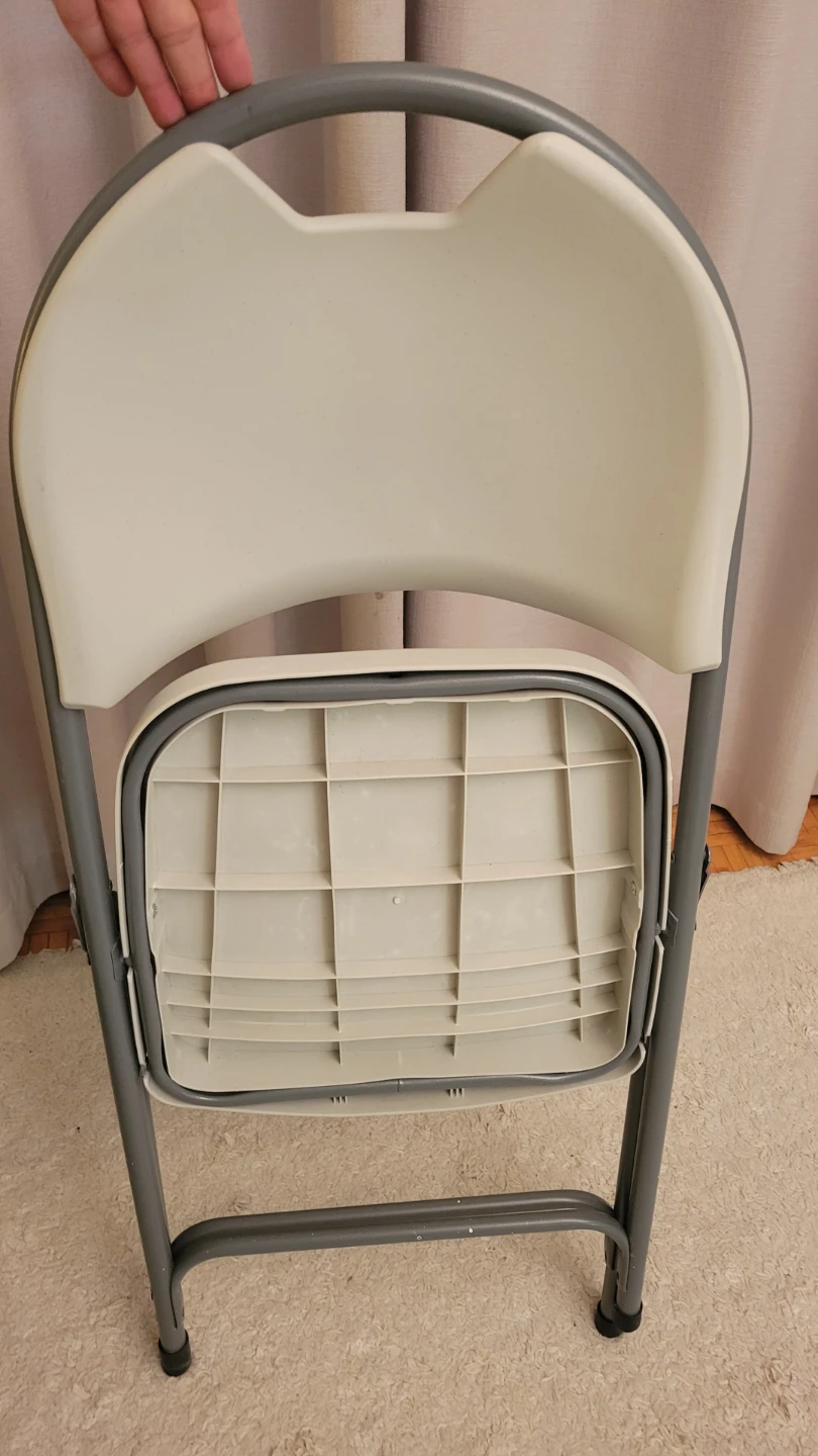 White Folding Chair ⚽ - photo 4