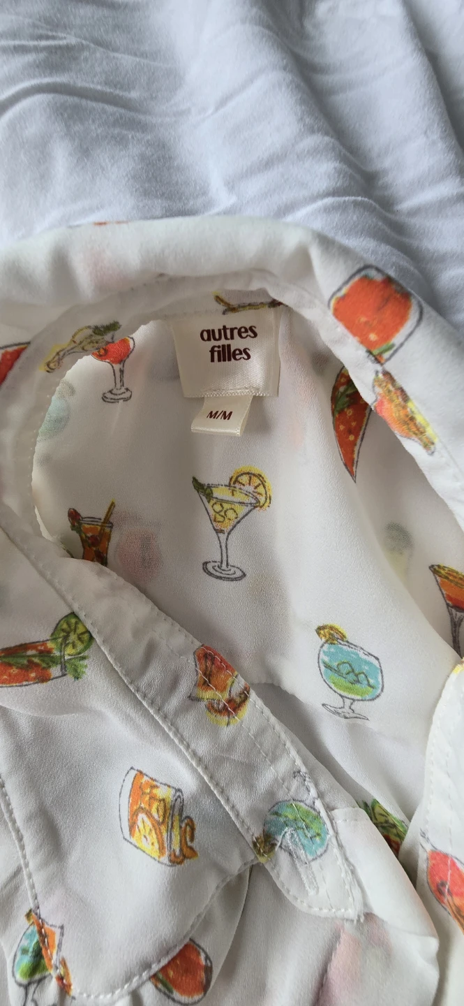 Autres Filles Women's Blouse M/M Cocktail Print - photo 2