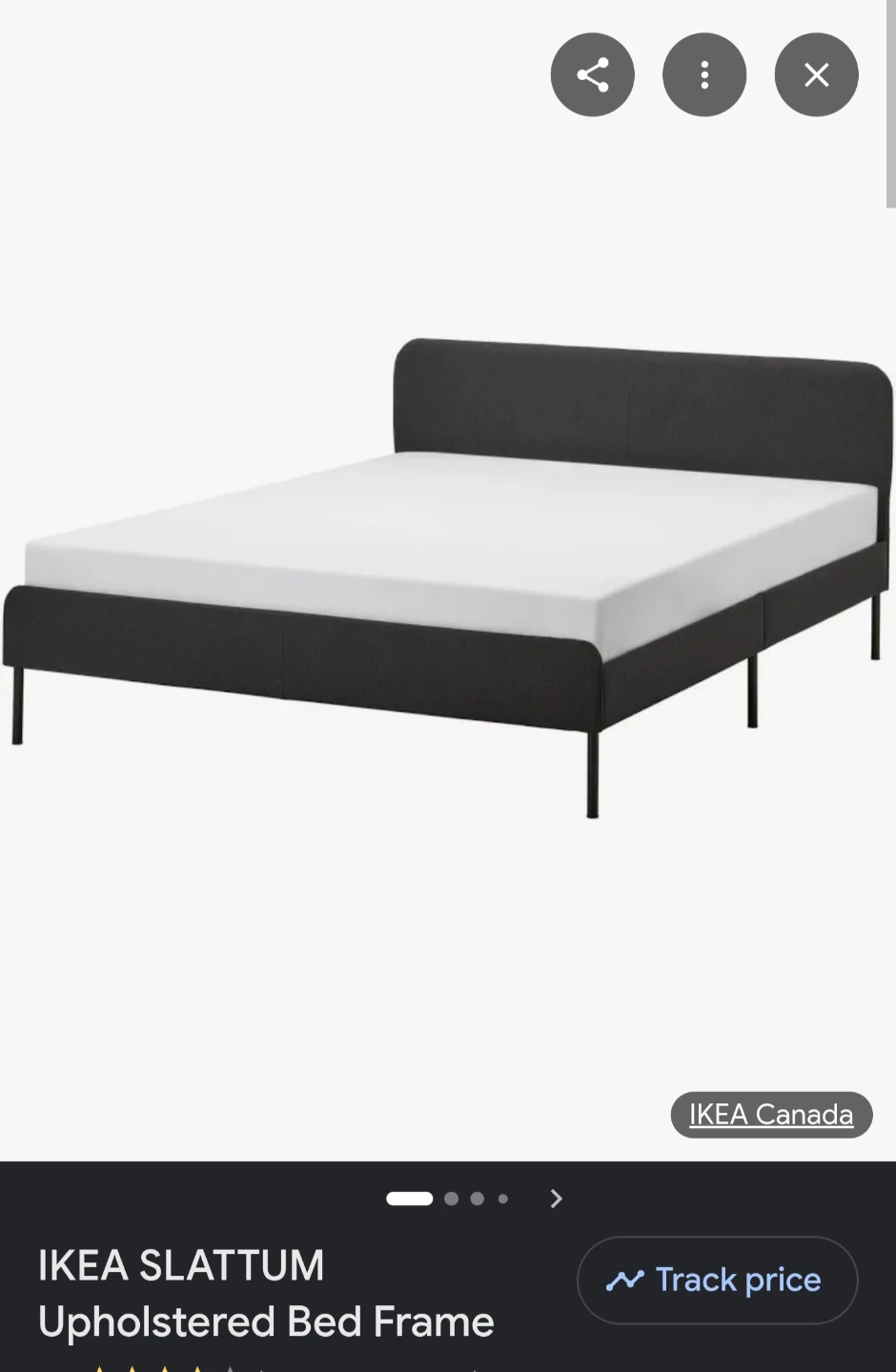 IKEA SLATTUM Upholstered Bed Frame
