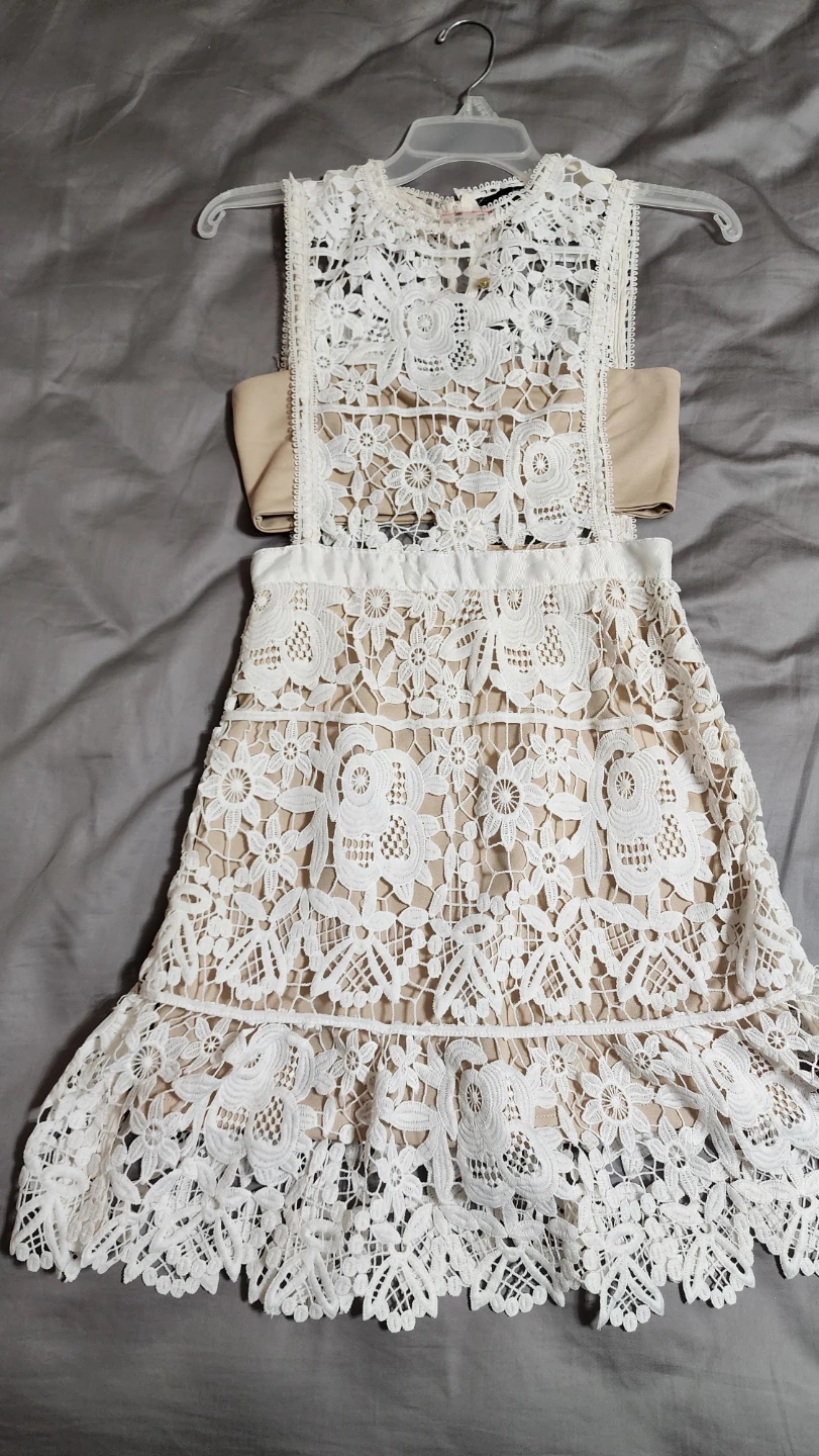 White Lace Dress S