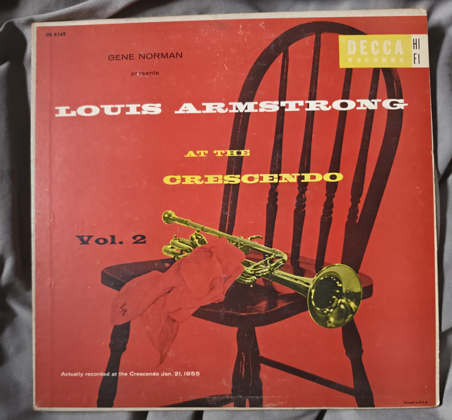 Louis Armstrong At The Crescendo Vol. 2 Decca Records Vinyl LP