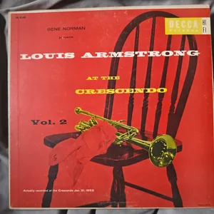 Louis Armstrong At The Crescendo Vol. 2 Decca Records Vinyl LP