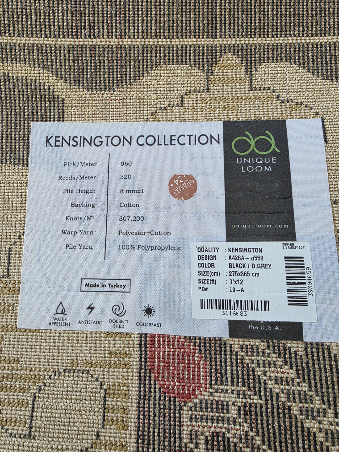 Unique Loom Kensington Collection Rug - photo 2