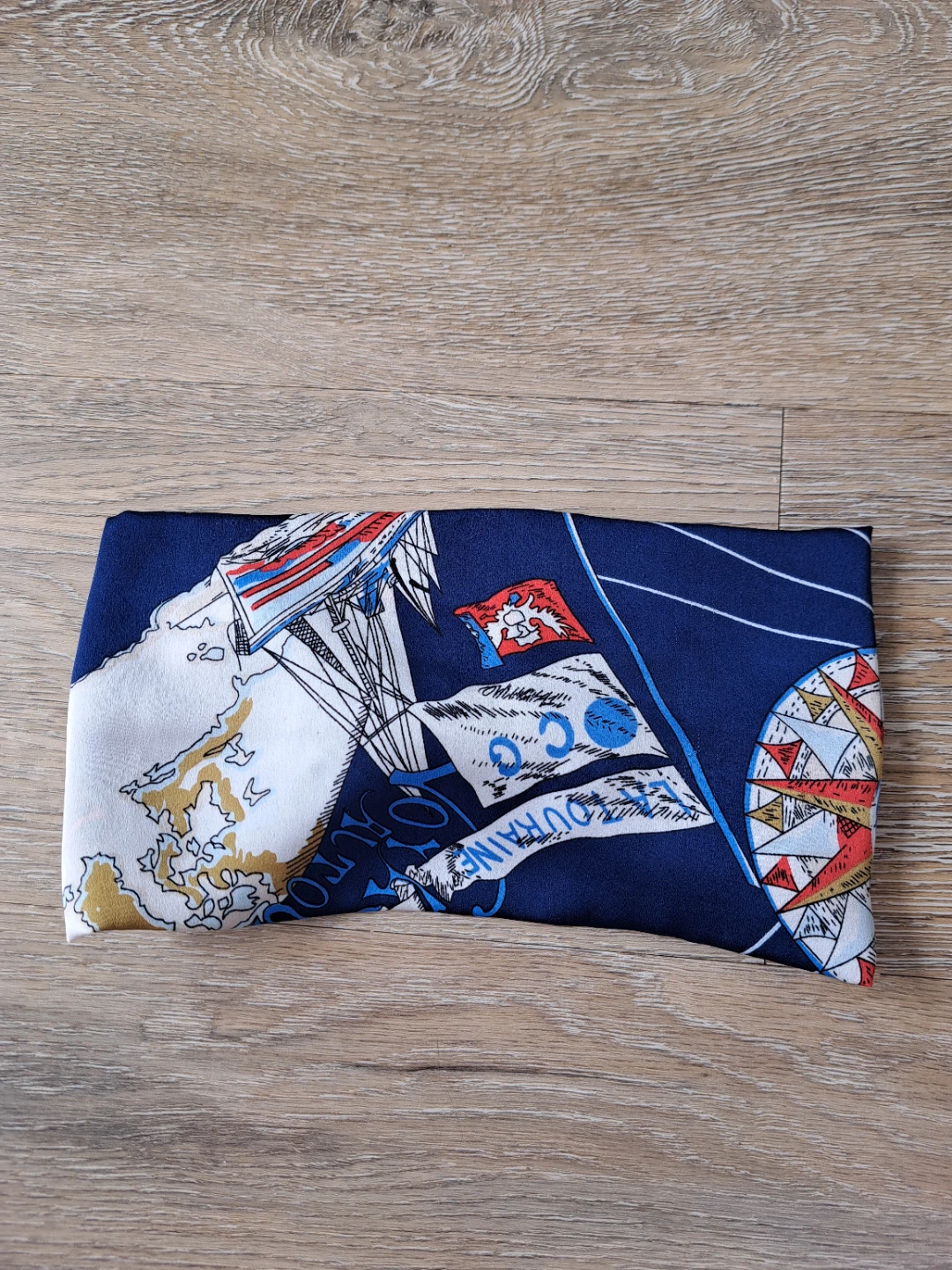 Blue World Map Twist Headband - photo 5