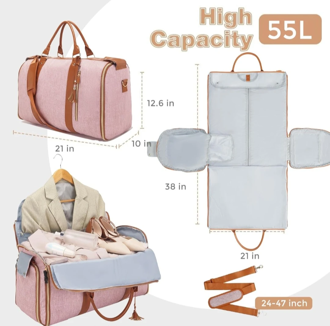 Carry On Garment Duffel Bag - Pink - photo 3
