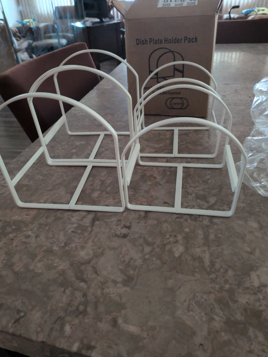 White Dish Plate Holder Pack (Set of 4) - photo 2