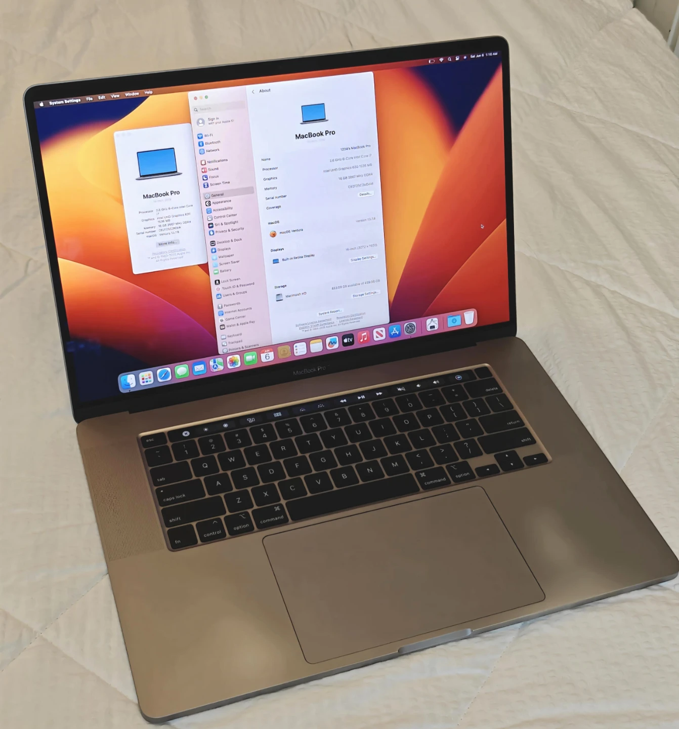 Apple MacBook Pro 16-inch 2019 i7 16GB 512SSD - photo 2