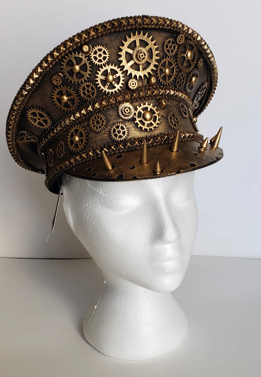 Steampunk Style Hat with Gears and Spikes - photo 2