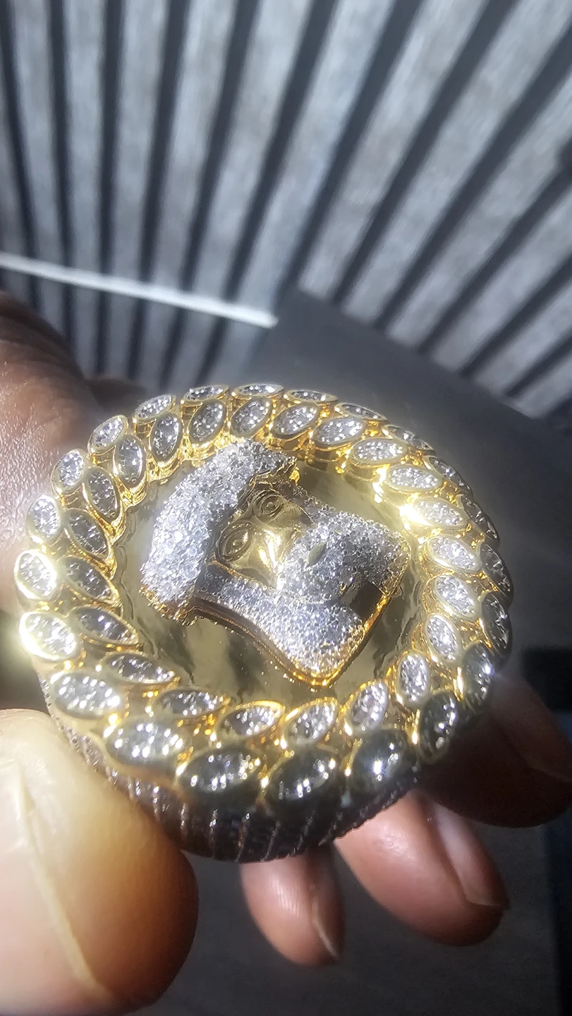 Iced Out Jesus Piece Ring - photo 3