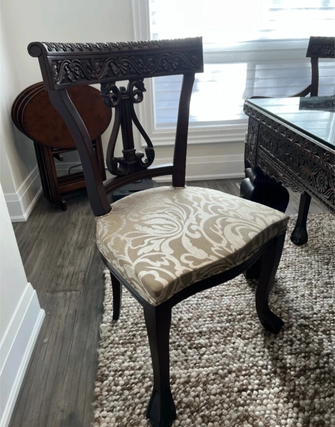 Luxury Hand-Carved Rosewood / Sheesham Dining Set - photo 5