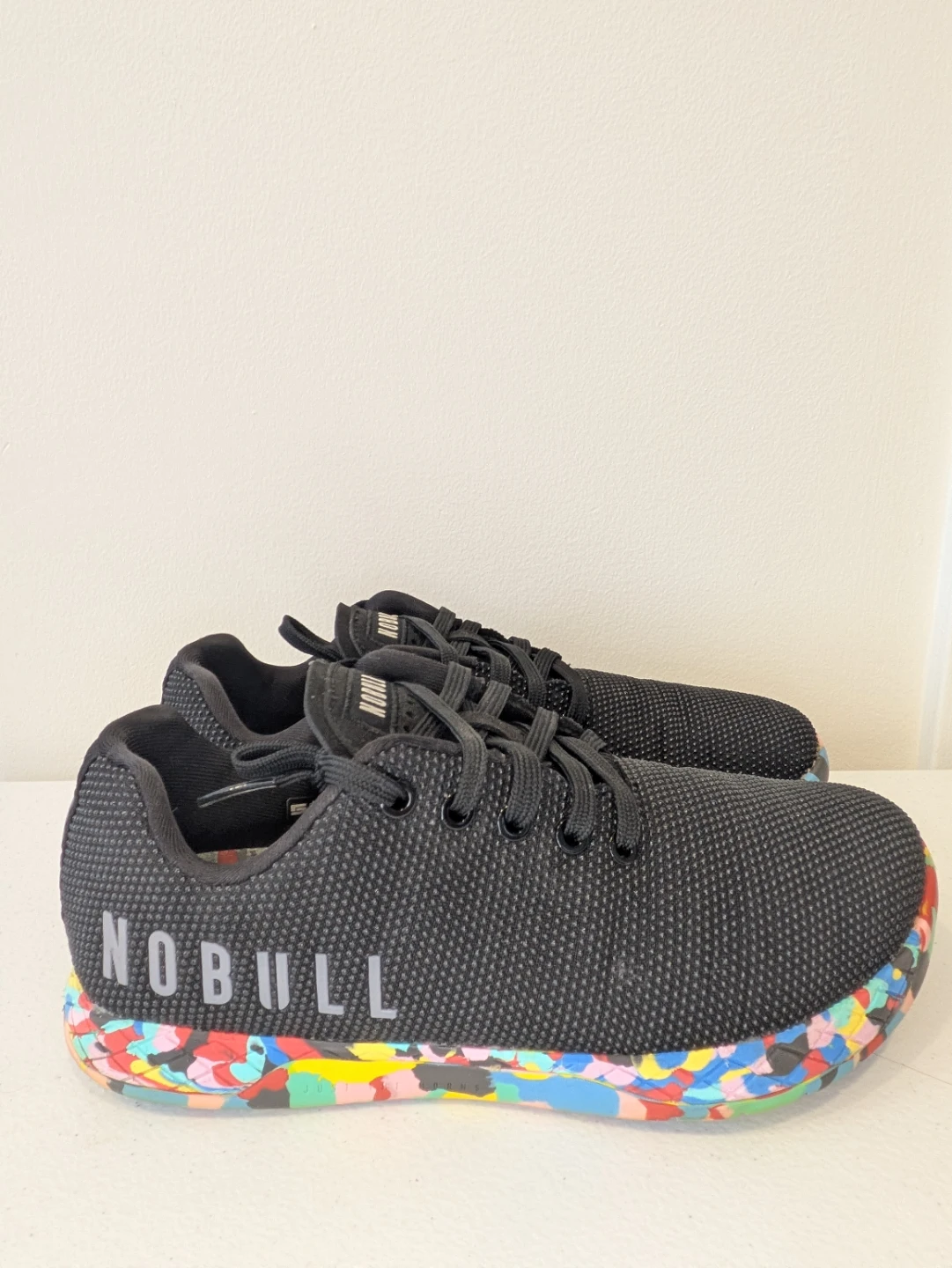 NOBULL Black Training Shoes with Multicolored Sole - photo 4