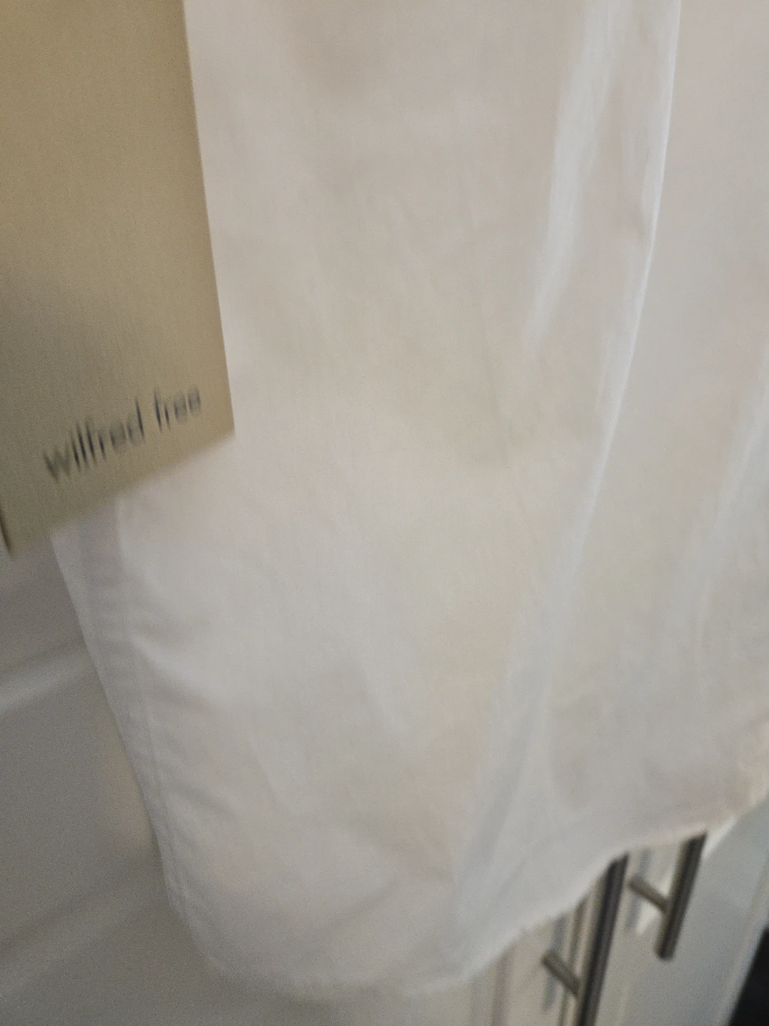 Aritzia - Wilfred Free Relaxed White Button-Up Shirt - photo 3