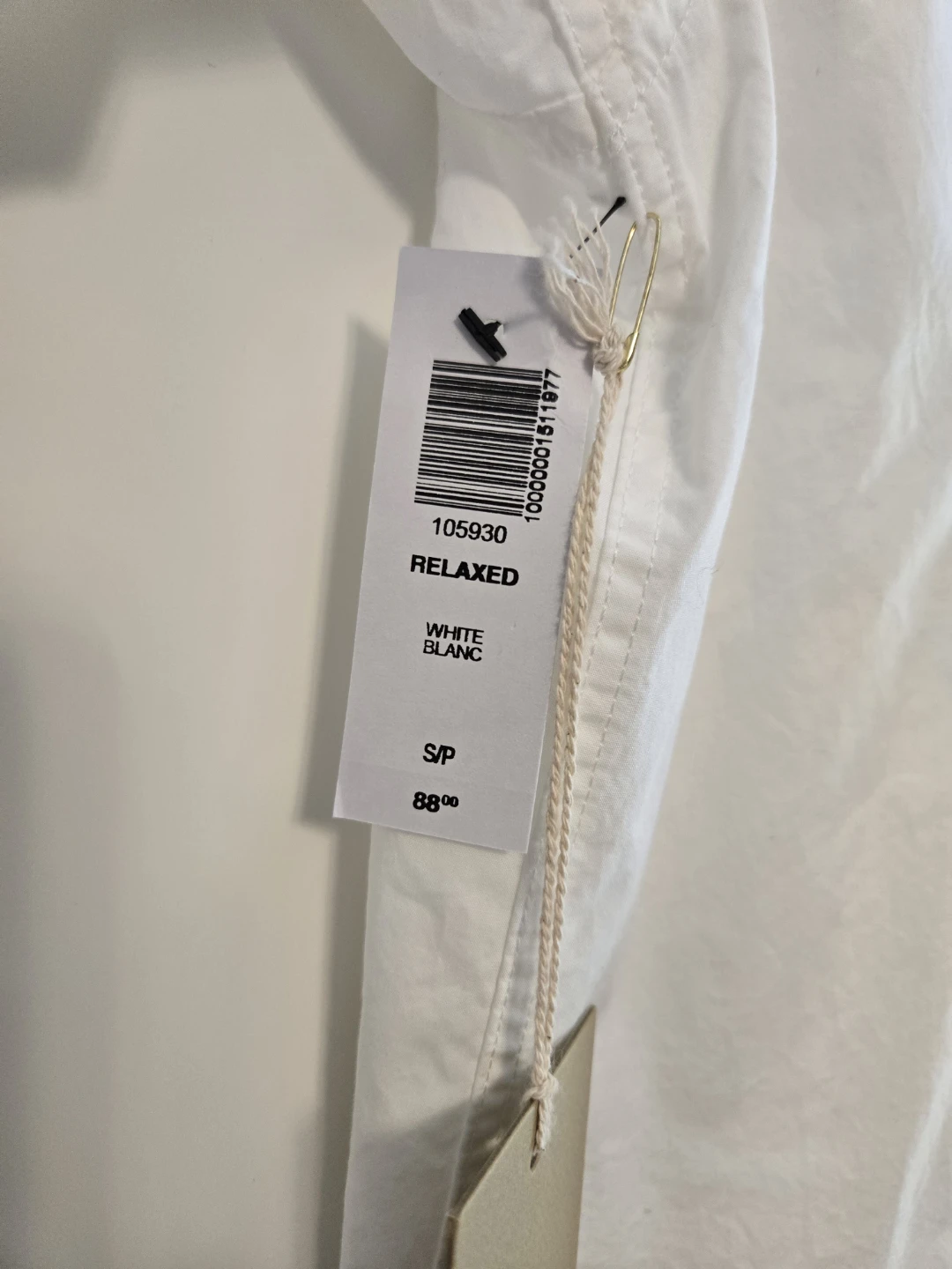 Aritzia - Wilfred Free Relaxed White Button-Up Shirt - photo 4