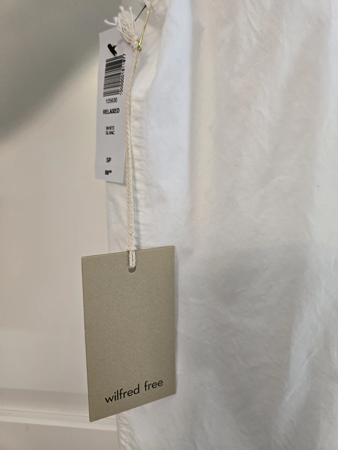 Aritzia - Wilfred Free Relaxed White Button-Up Shirt - photo 5