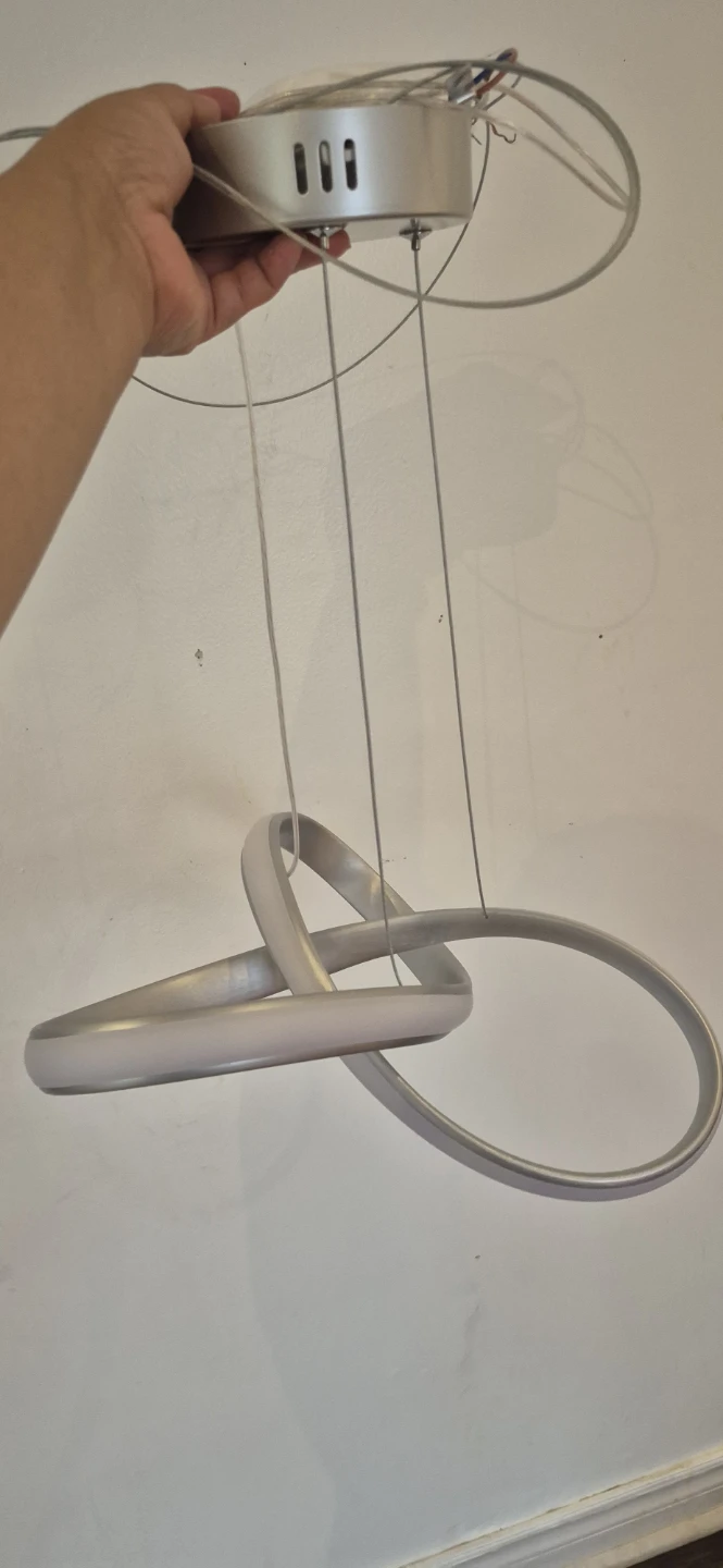 BNIB Modern Nickel Pendant Light Fixture - photo 2