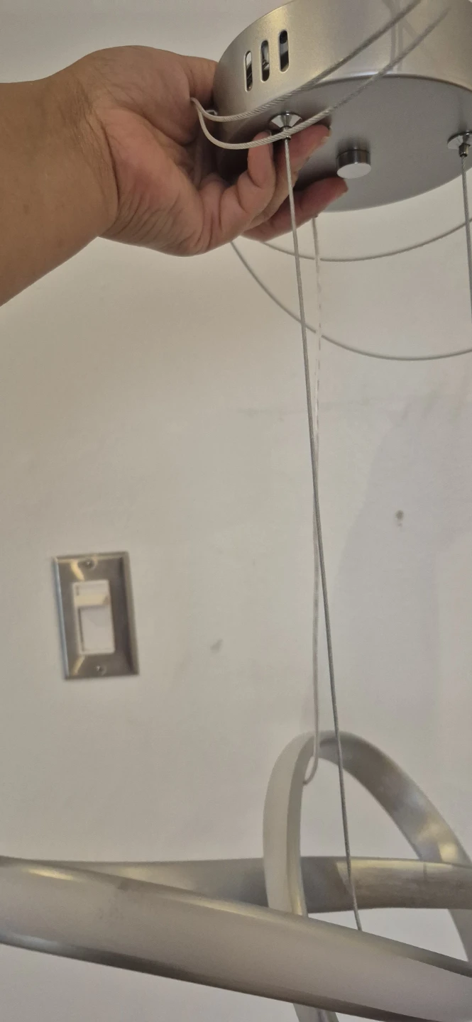 BNIB Modern Nickel Pendant Light Fixture - photo 3
