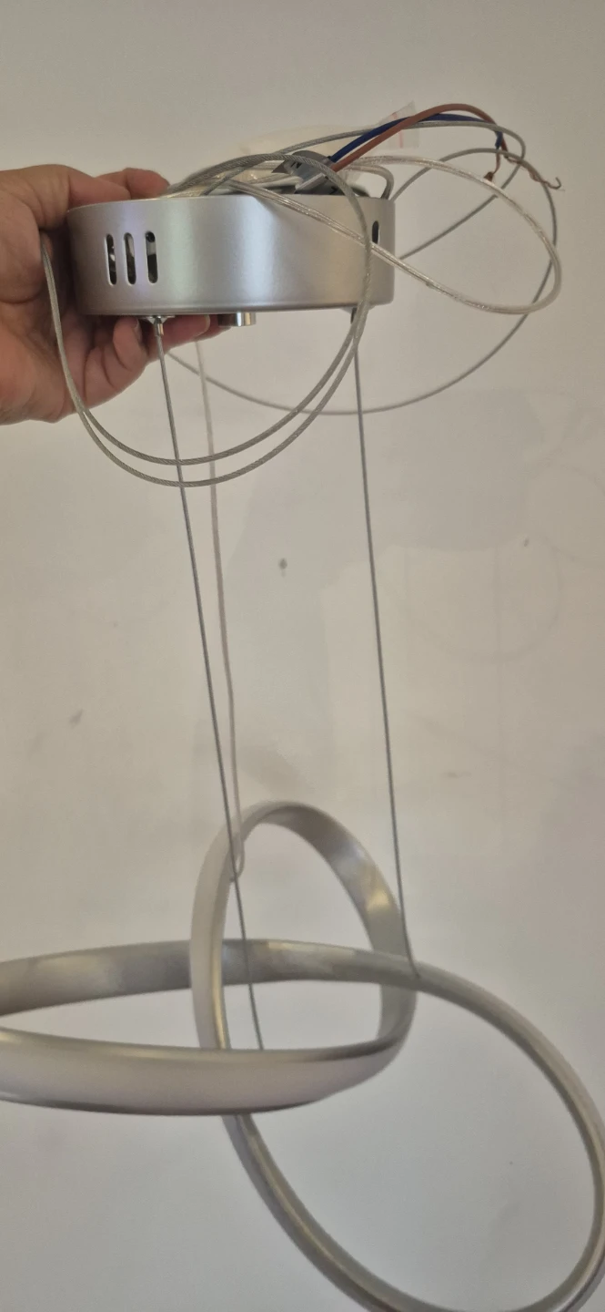 BNIB Modern Nickel Pendant Light Fixture - photo 4