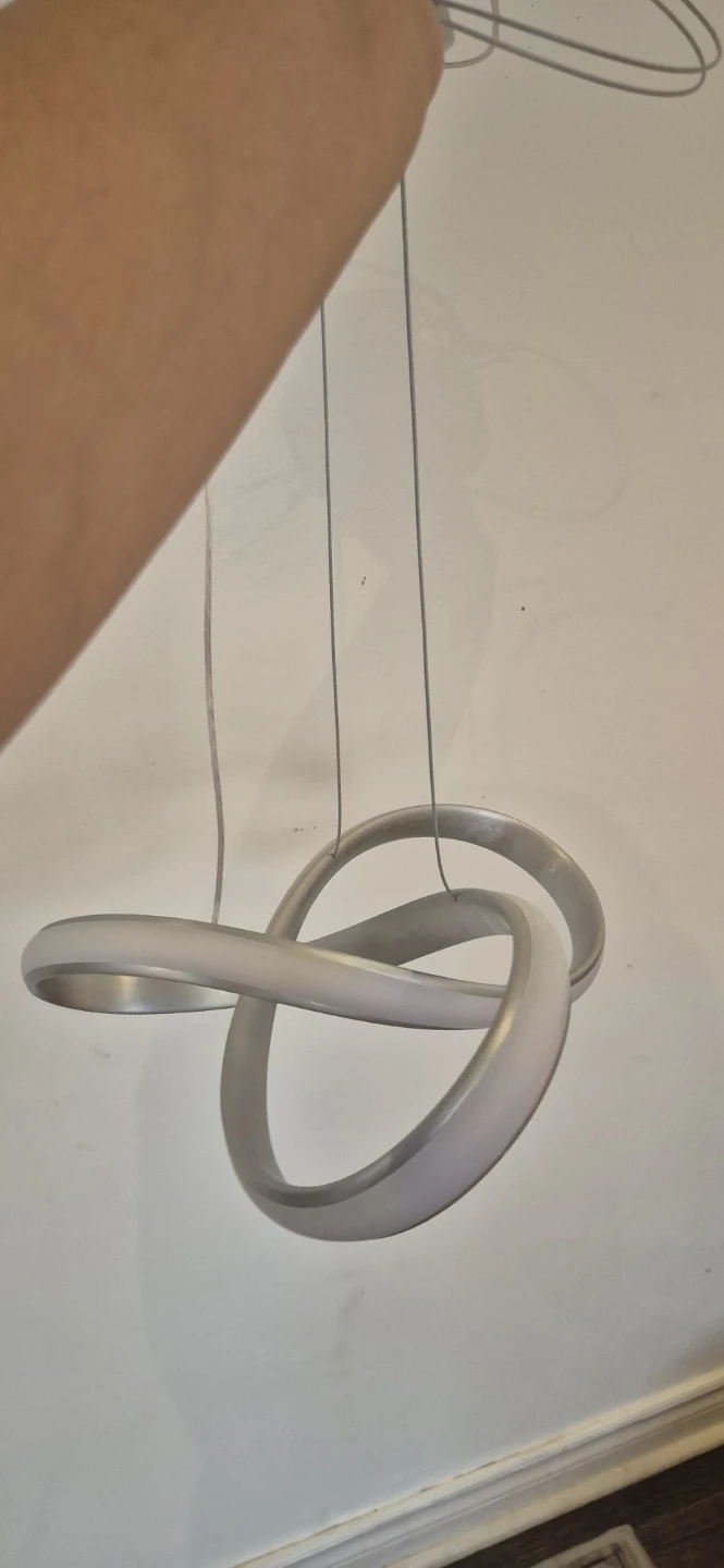 BNIB Modern Nickel Pendant Light Fixture - photo 5