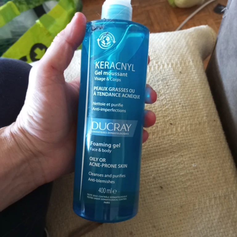 Ducray Keracnyl Foaming Gel Face & Body 400ml