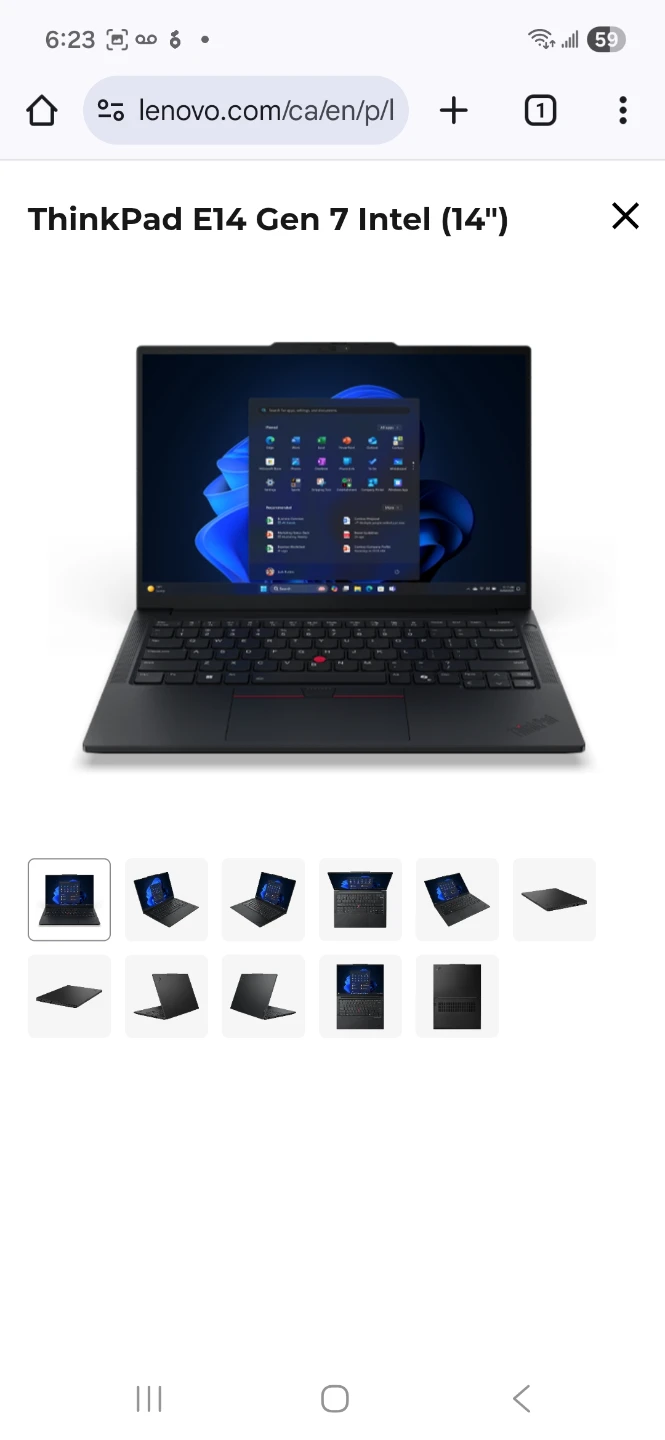 Lenovo ThinkPad E14 Gen 7 Intel Laptop