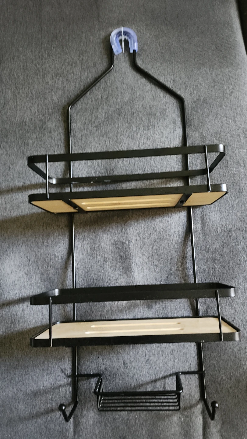 2-Tier Hanging Shower Caddy with Hooks