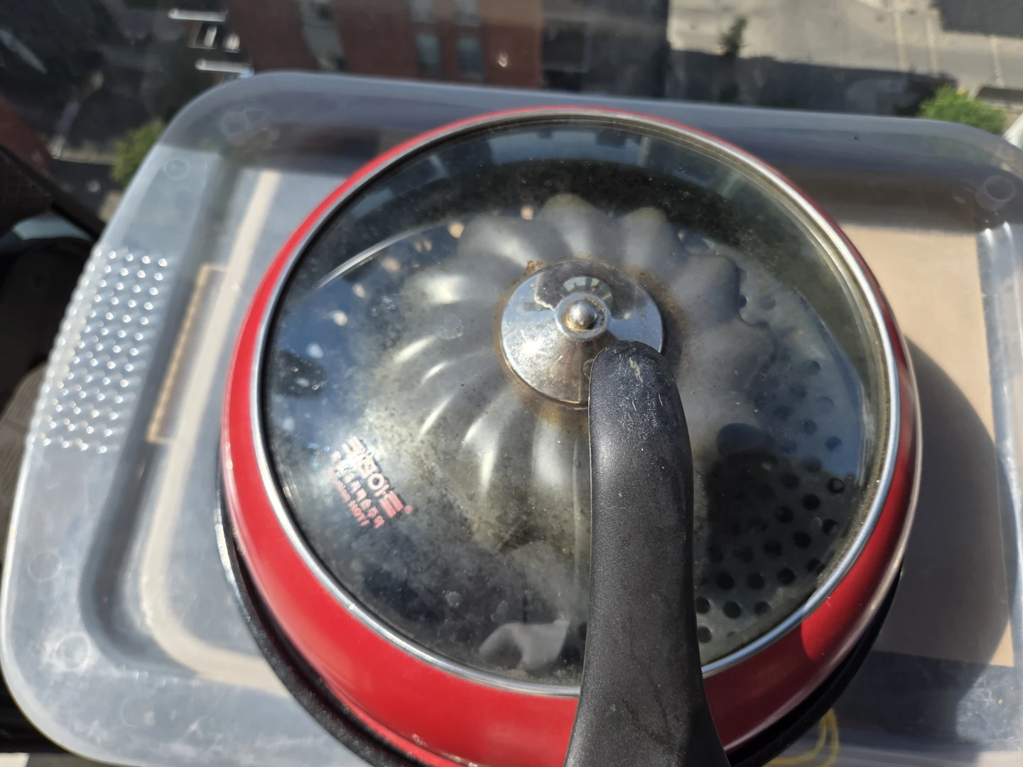 Red Rotisserie Oven with Glass Lid - photo 4