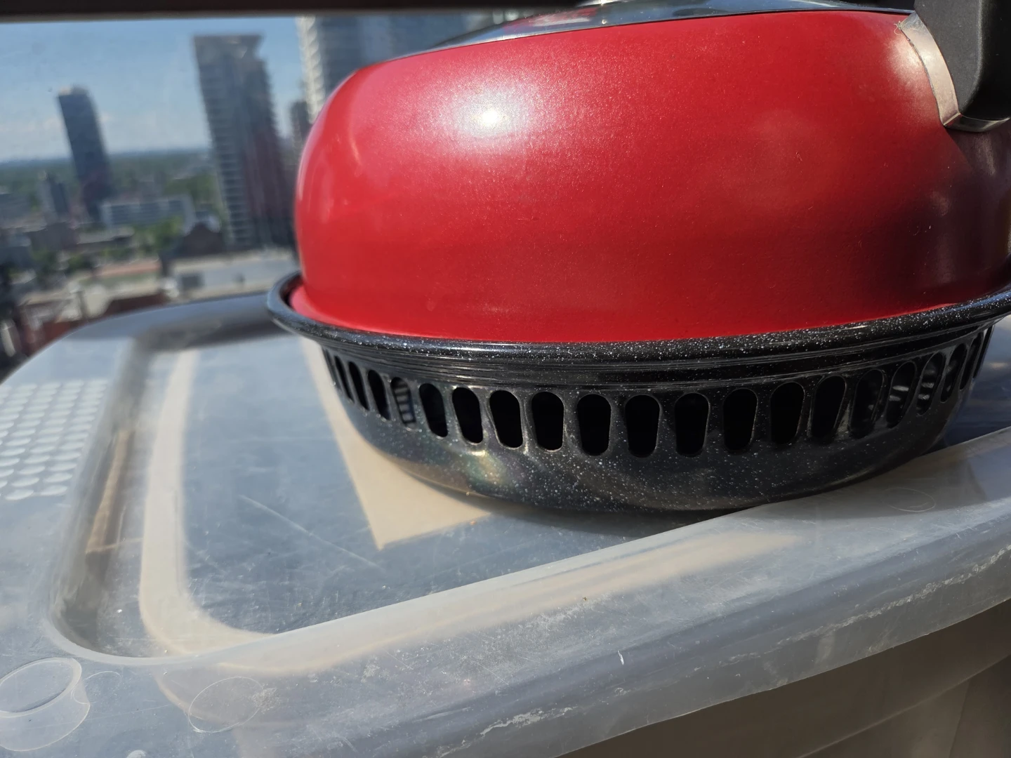 Red Rotisserie Oven with Glass Lid - photo 5