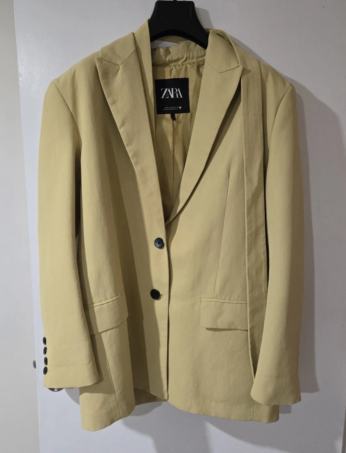 Yellow Zara Blazer with Belt - photo 3