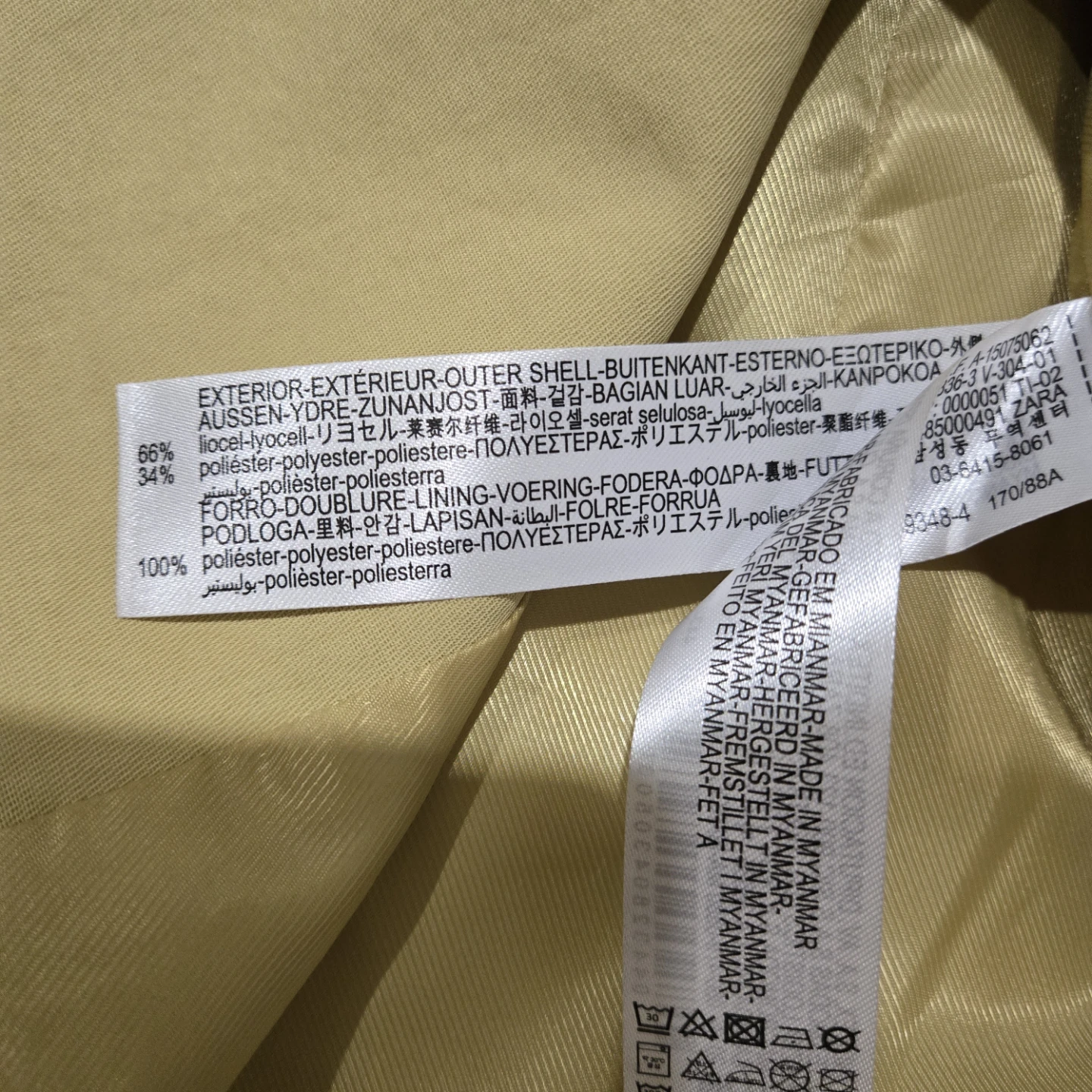 Yellow Zara Blazer with Belt - photo 5