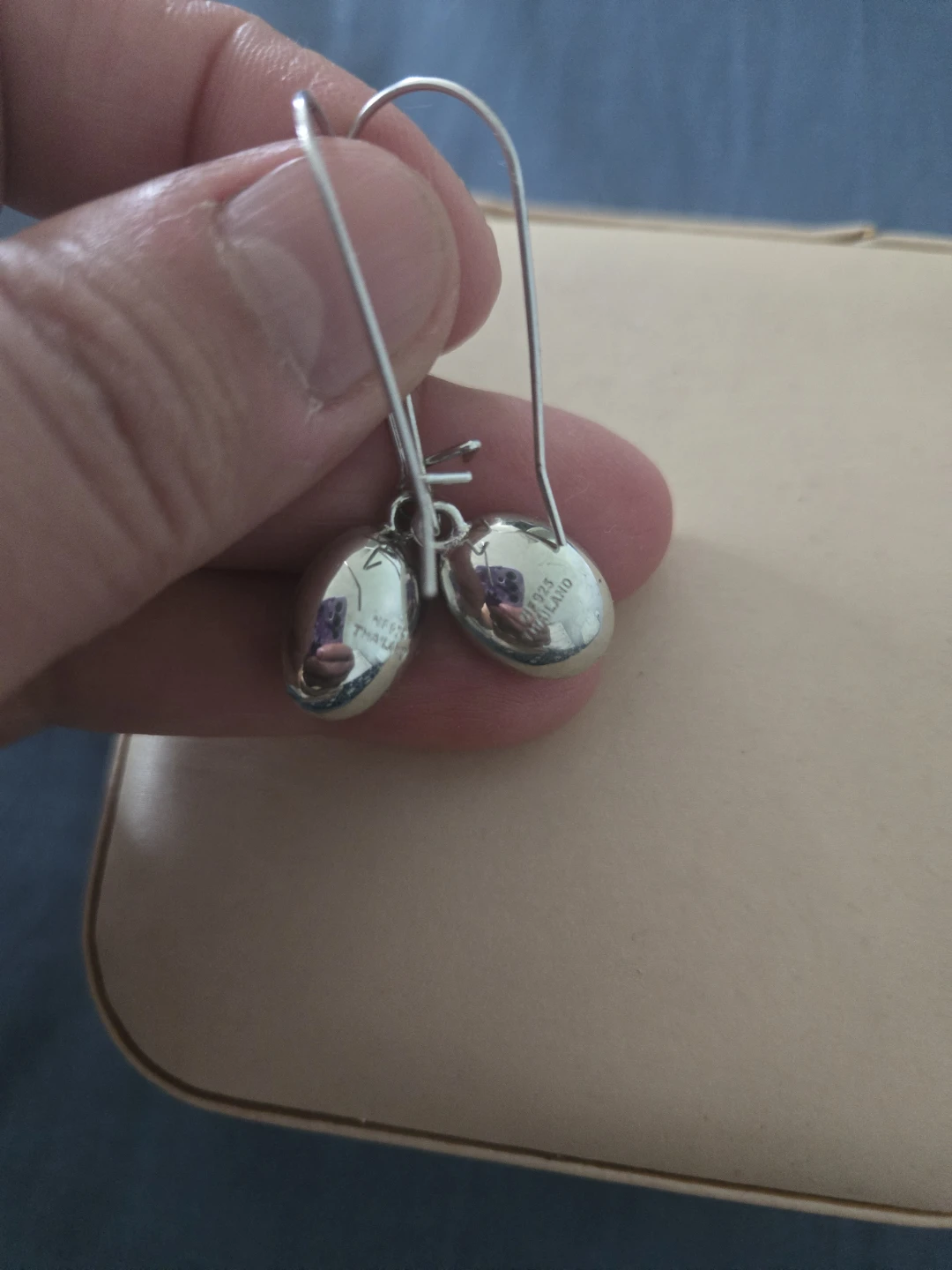 Sterling Silver Earrings - Oval Dangle - photo 2