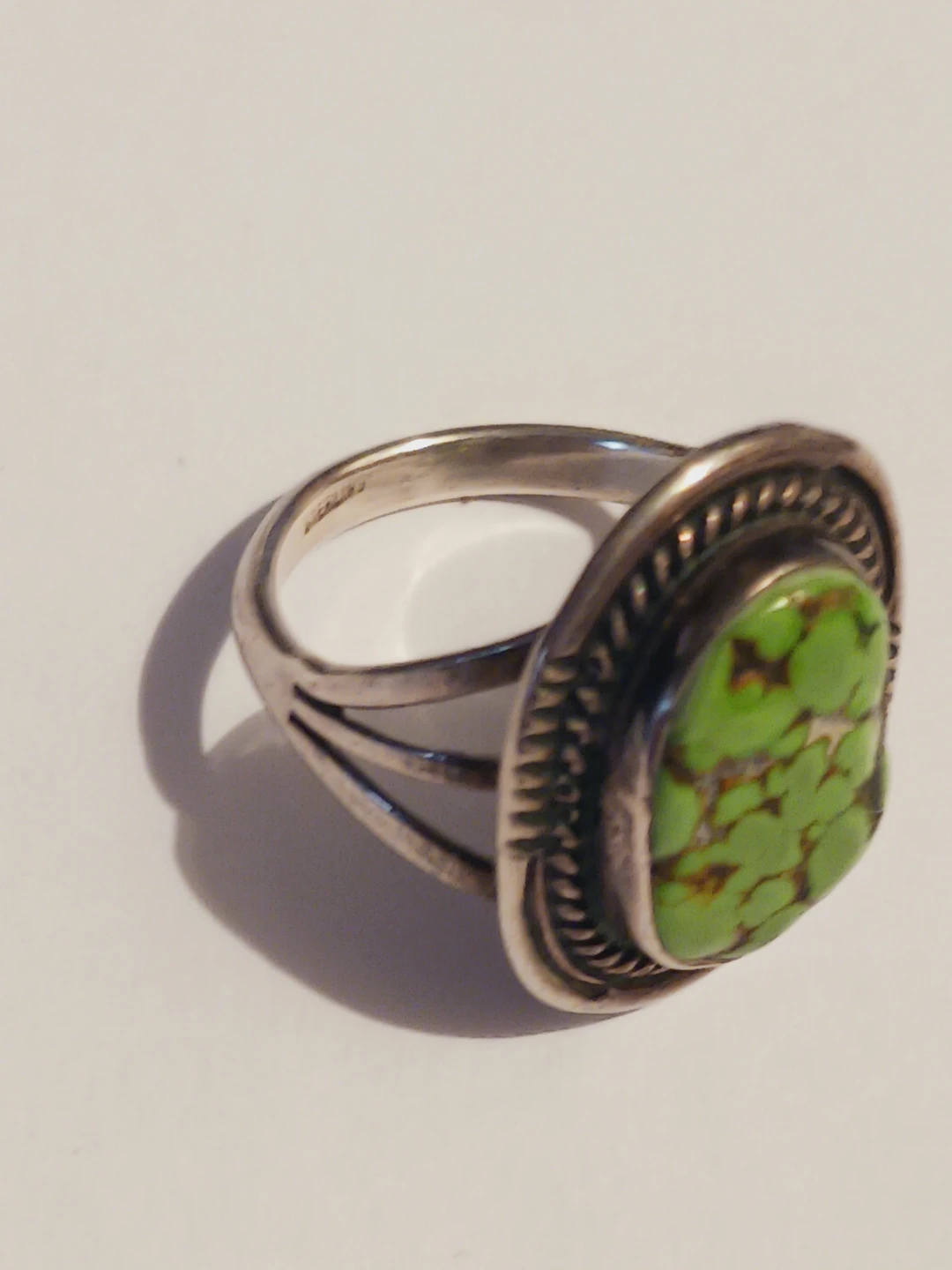 Navajo Sterling Silver 925  Turquoise Stone Ring.7. - photo 3