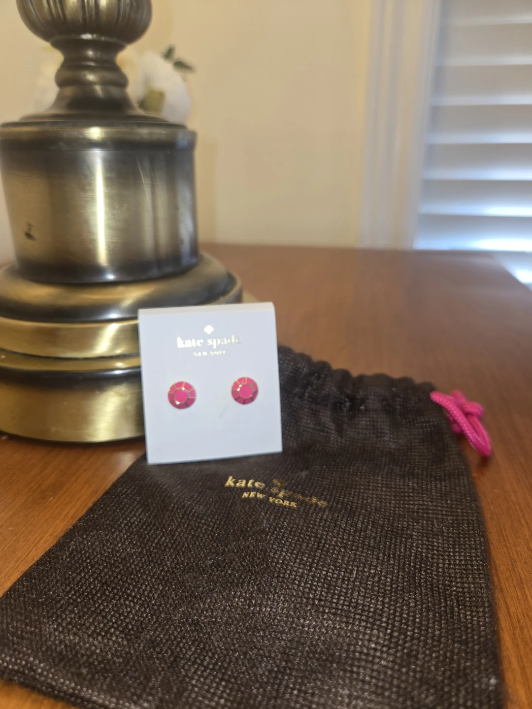Kate Spade Pink & Gold Stud Earrings - photo 2
