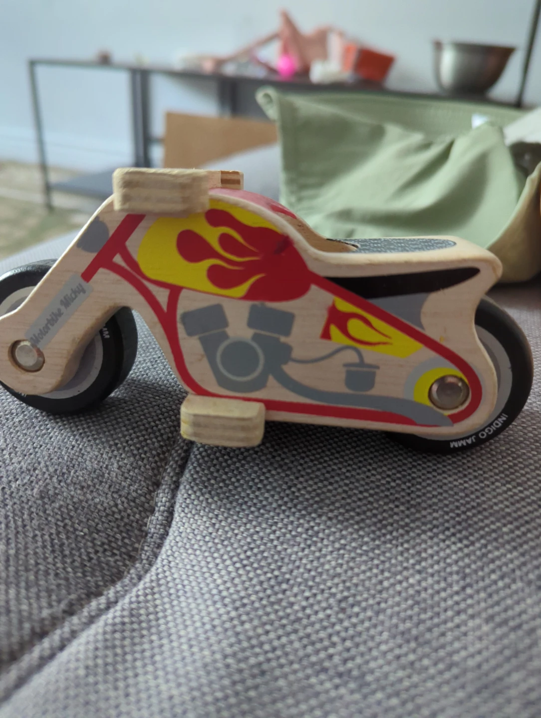 Wooden Motorbike Toy - photo 3