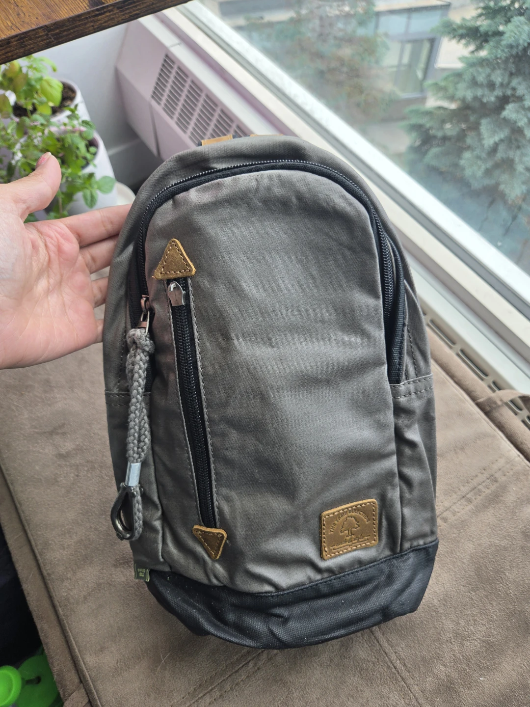 TSD Brand Canvas Sling Backpack